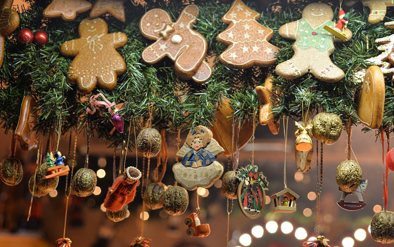 Marché de Noël à Arras en soirée
